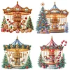 (US Local)4Pack Carousel-Crystal Rhinestone Diamond Painting(30x30cm)