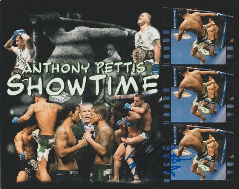 Anthony Showtime Pettis UFC Autographed Signed 8x10 Photo Poster painting CFS Strikeforce COA