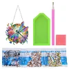 5D Diamond Painting Double Sided Effect  Stained Glass Panel Decorative Home Garden Decoration Hanging Kit(Dragonfly)