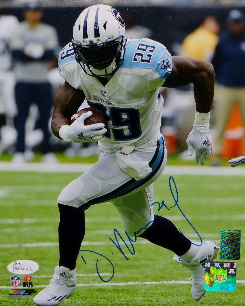 DeMarco Murray Autographed Tennessee Titans 8x10 Running PF. Photo Poster painting- JSA W Auth