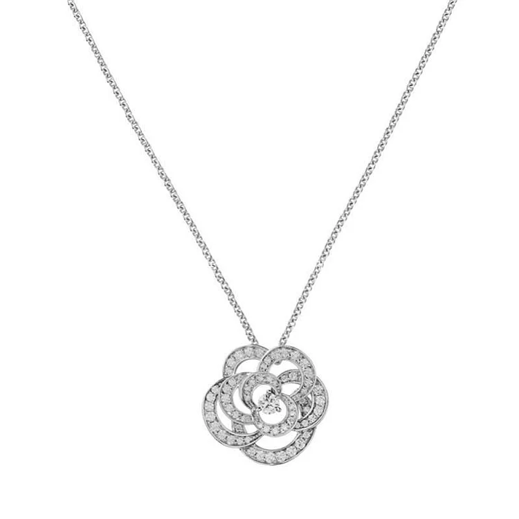 Rose Rhinestone Bracelet and Necklace | 168DEAL