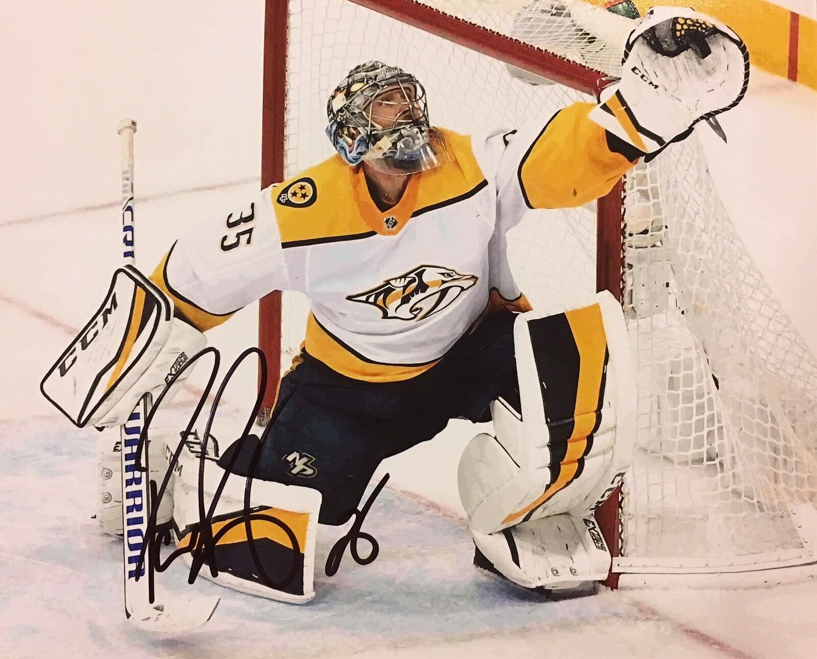 PROOF! PEKKA RINNE Signed Autographed 8x10 Photo Poster painting NASHVILLE PREDATORS