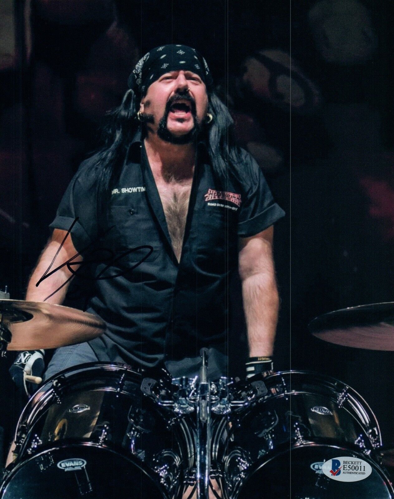 Vinnie Paul Signed Autograph 8x10 Photo Poster painting PANTERA & HELLYEAH Drummer Beckett COA