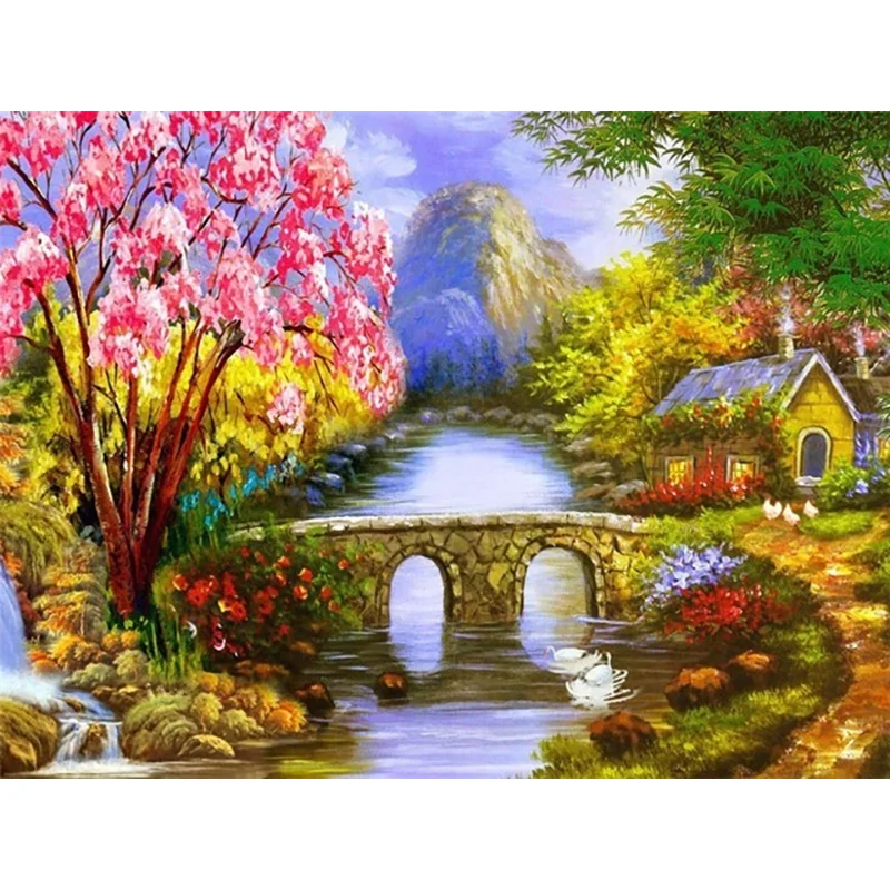 Diamond Painting - Full Round/Square Drill - Countryside View(30*40 - 50*60cm)
