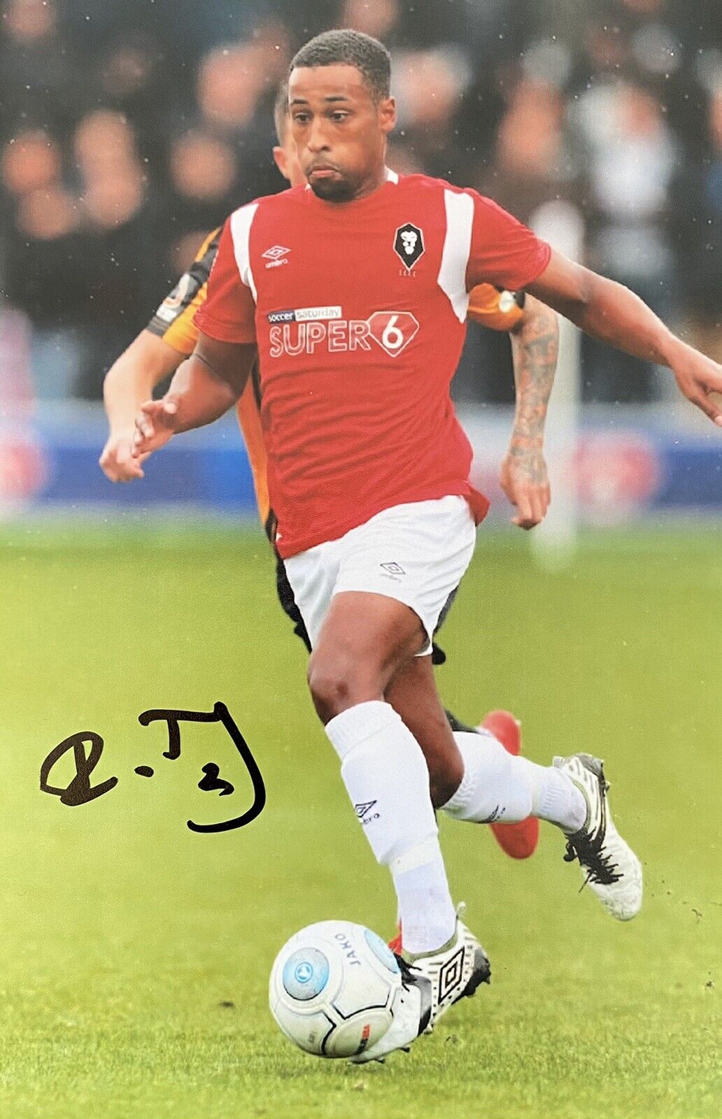 Ibou Touray Genuine Hand Signed Salford City 6X4 Photo Poster painting 2