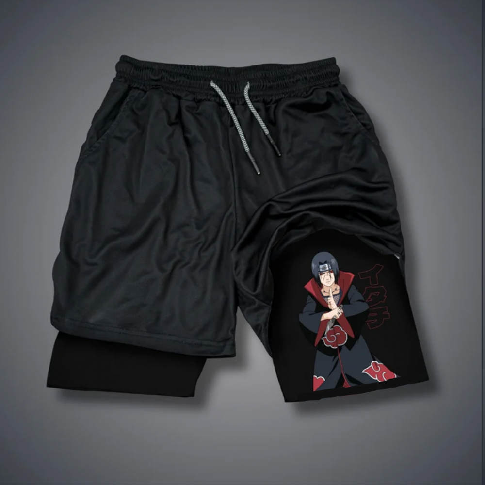 Outletsltd Casual Ninja Anime Printed Sports Shorts