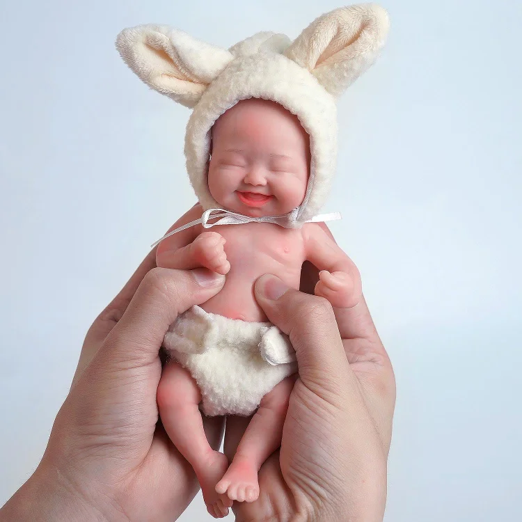 Babeside Full Silicone Baby Doll Fay 8 inch Realistic Newborn Baby Dolls