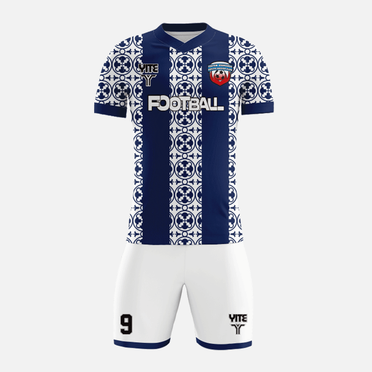 YITE | YTZQ083-Blue  And White Soccer Uniforms
