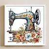 【Limited Stock Sale】Flower Sewing Machine - 11CT Stamped Cross Stitch 50*50cm/19.69*19.69in tapestrymarket