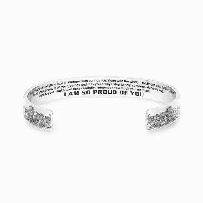 Unique Gift To My Granddaughter, I am So Proud of You Bracelet