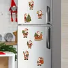 10PCS DIY Pearl Diamond Painting Christmas Fridge Magnets, Sparkling Rhinestone Refrigerator Magnet Craft Kit for Home Decor & Gifts