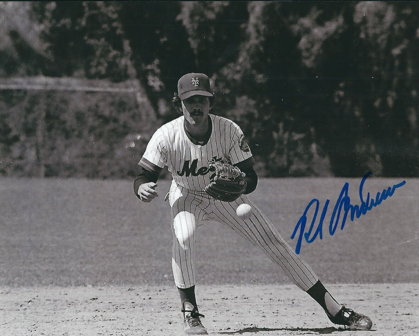 Autographed ROB ANDREWS New York Mets 8x10 Photo Poster painting- COA