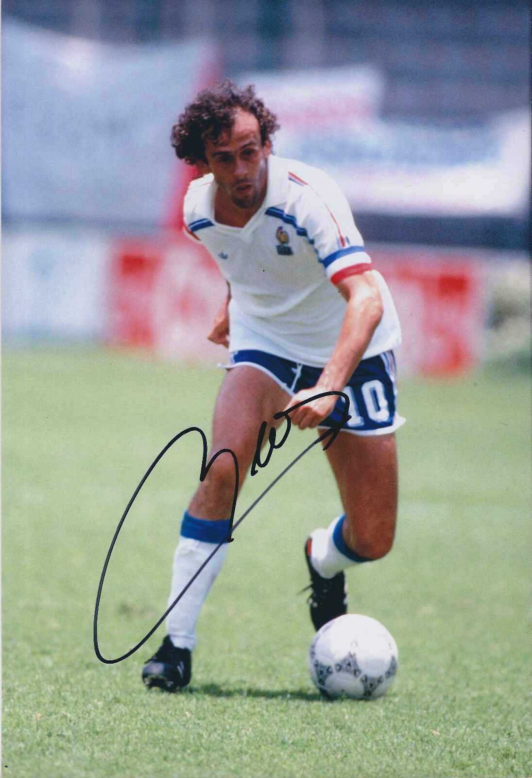 Michel PLATINI Signed Autograph 12x8 Photo Poster painting AFTAL COA UEFA President French Star