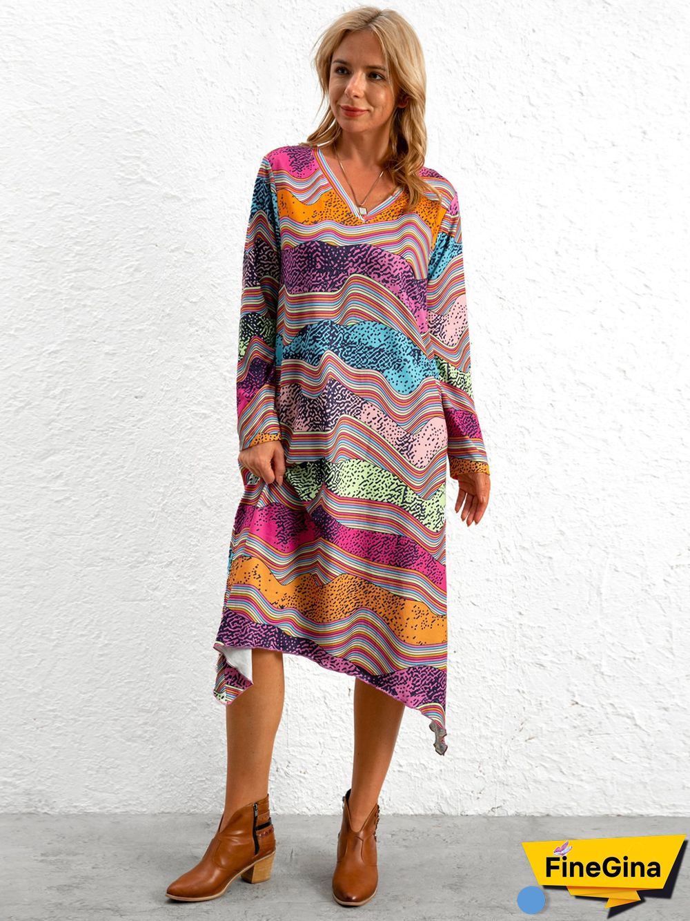 Loosen Vintage Knitting Dress