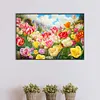 5D DIY Full Round Drill Diamond Painting Blooming Tulip Field Kit Home Decor