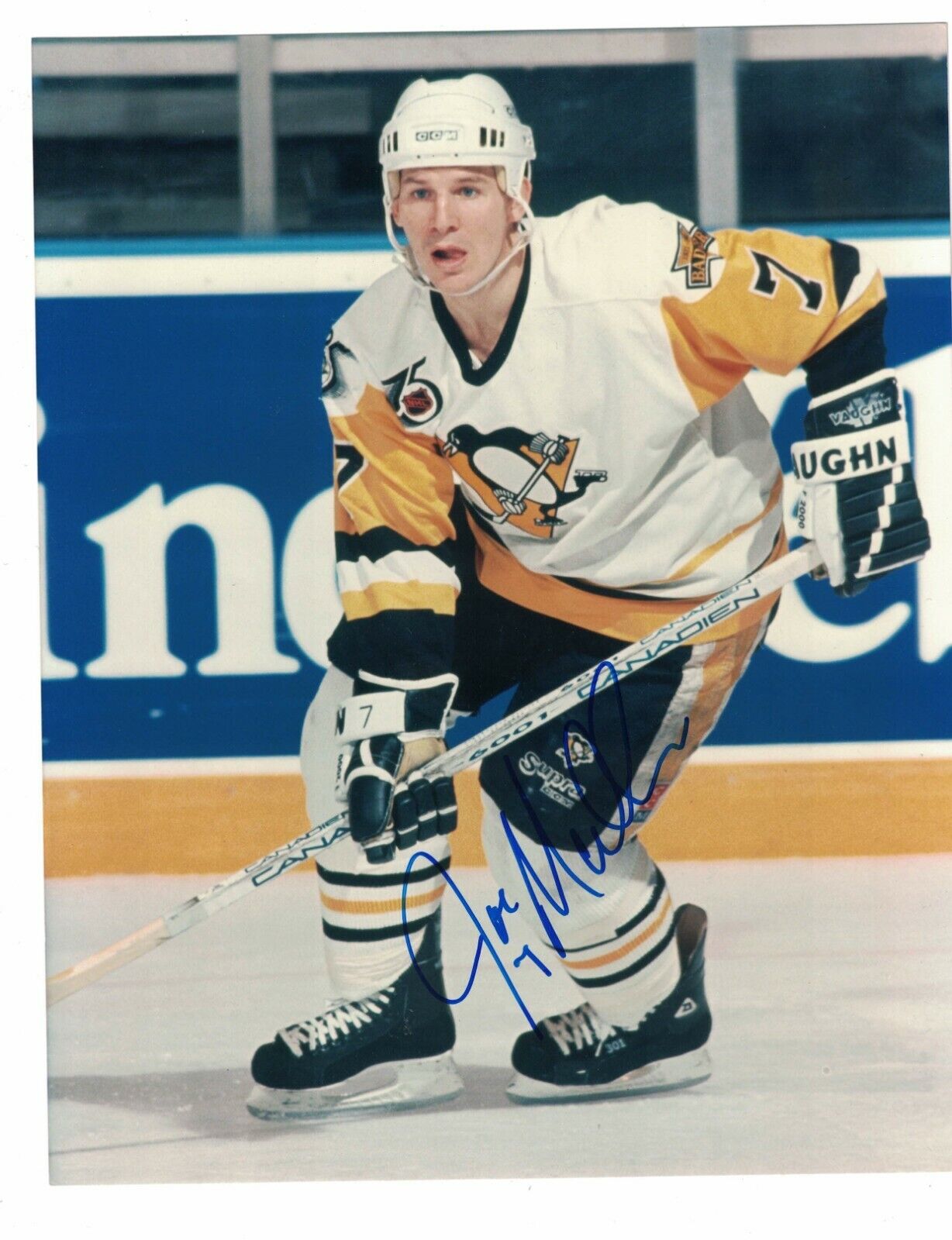 Joe Mullen Pittsburgh Penguins Signed 8x10 Hockey Photo Poster painting W/Our COA B