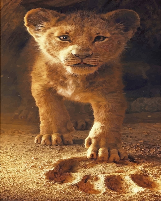 

Real Simba – Paint By Numbers - 40*50CM, 501 Original