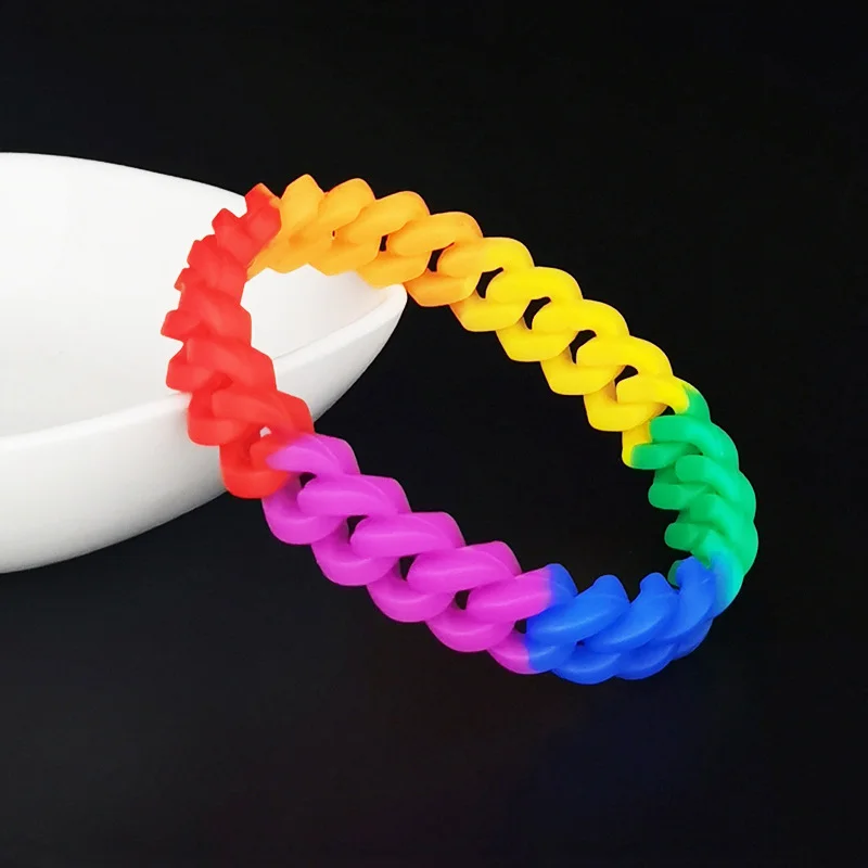 Rainbow twist bracelet