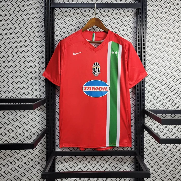 Juventus Away Retro Trikot 2005-2006 - Rot