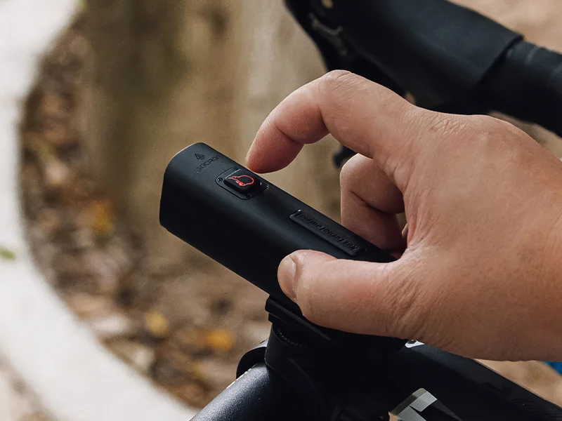 KIWI-1200 Anti-Glare Bike Front Light & LOOP-100 Smart Brake Bike Tail light