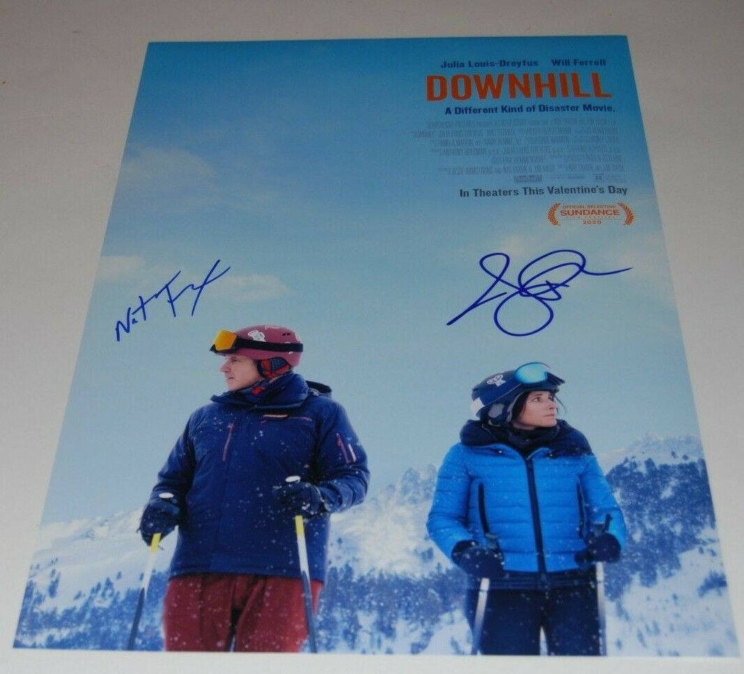 NAT FAXON & JIM RASH signed (DOWNHILL) 12X18 movie poster Photo Poster painting *PROOF* W/COA