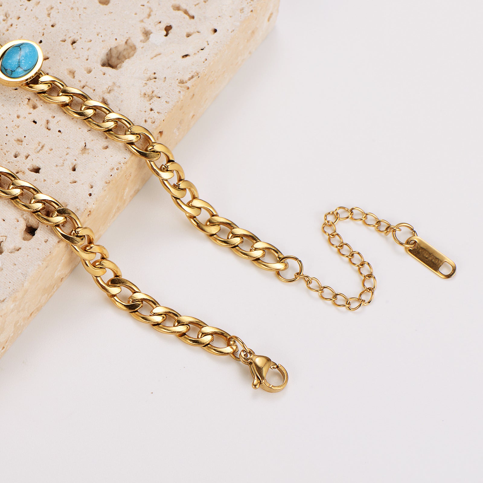 Women IG Style Ellipse U-Shape Stainless Steel Electroplating Bracelets