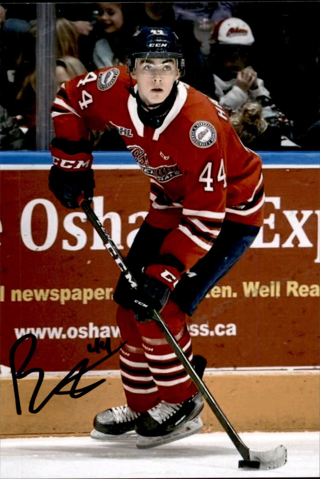 Brett Harrison SIGNED autographed 4x6 Photo Poster painting OSHAWA GENERALS / BOSTON BRUINS