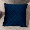 Plain Velvet Rhombus Home Living Creative Cushion Pillow Cover
