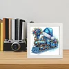 5D DIY Partial Special Shaped Drill Diamond Painting Train Home Art 19.2x19.2cm