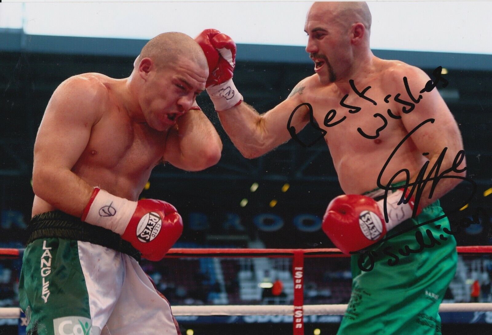 Gary O'Sullivan Hand Signed 12x8 Photo Poster painting - Boxing Autograph 12.