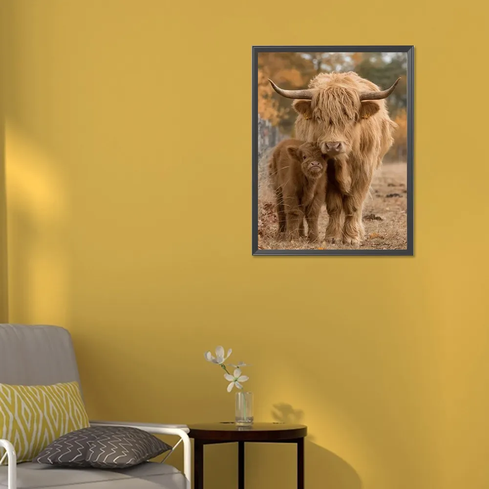 Diamond Painting - Full Round Drill - Highland Yak(Canvas|30*40cm)