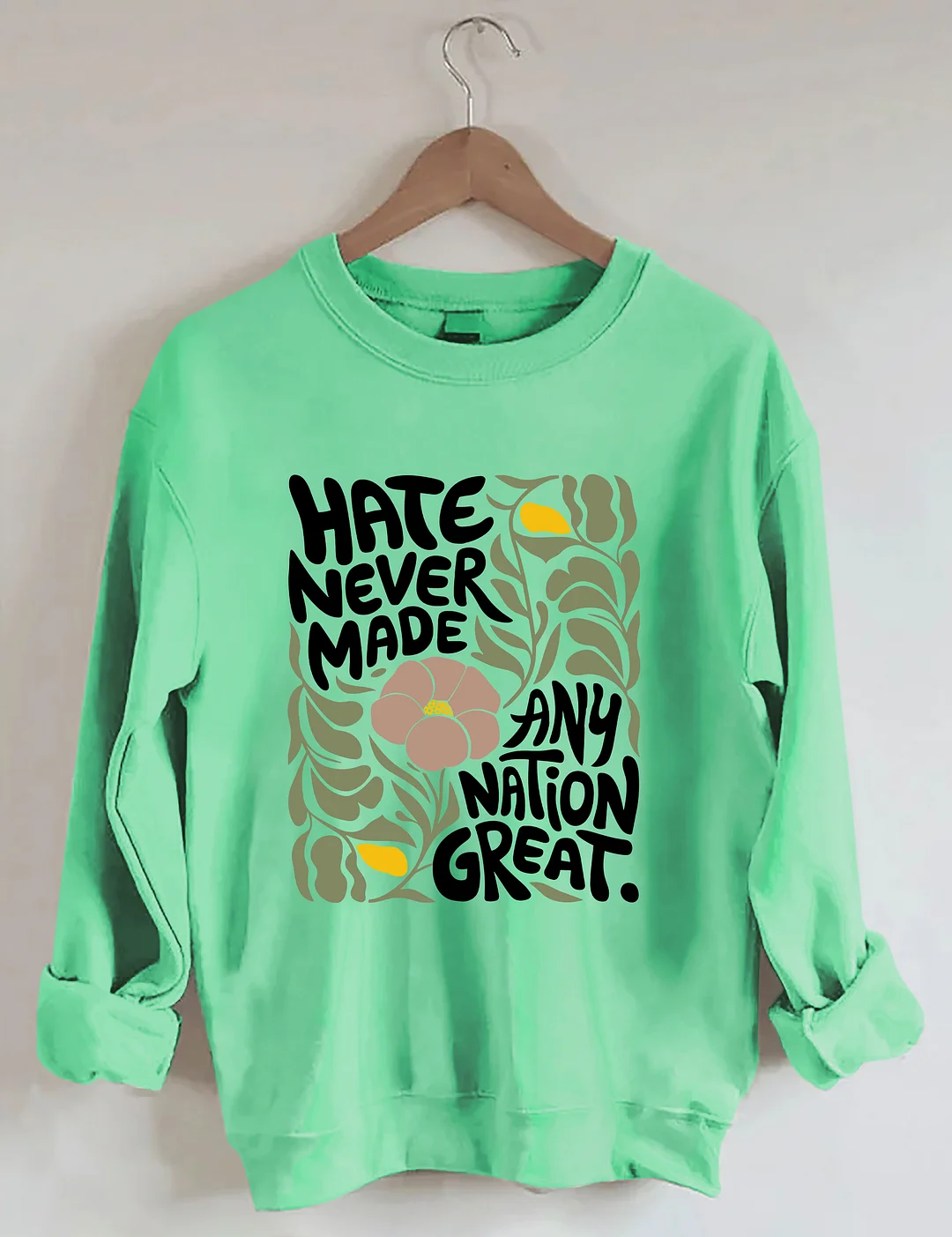Trendy Floral Sweatshirt