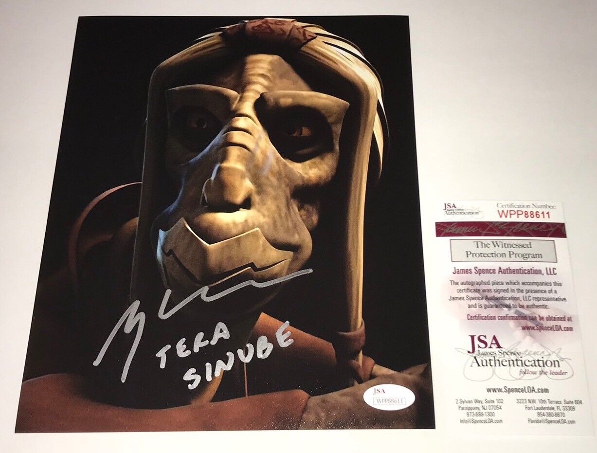 GREG BALDWIN Star Wars Signed 8x10 Tera Sinube Photo Poster painting JSA COA