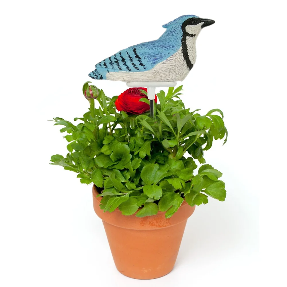Soil Water Tester Bird Shape Flower Pot Moisture Sensor Farm Meter (Blue)