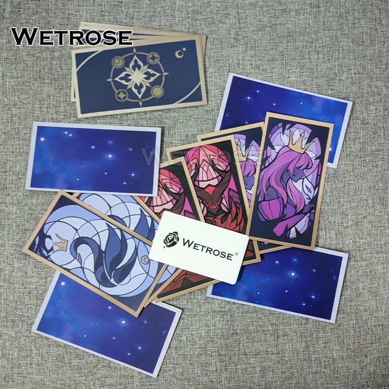 [Wetrose] In Stock Black Swan Divination Tarot Card Cosplay Honkai Star Rail Props Stuff Model Astrology Halloween Xmas