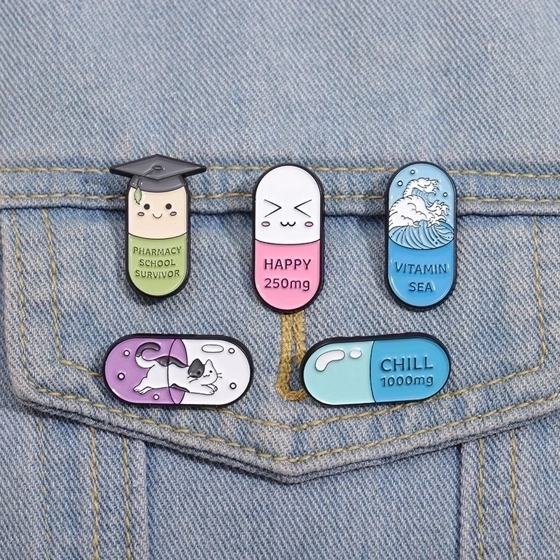 Cartoon Style Cowboy Style Letter Cat Alloy Stamping Stoving Varnish Plating Women’s Brooches