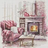 Comfortable Morning-14CT Stamped Cross Stitch Egyptian Cotton 40*40cm/15.75*15.75in tapestrymarket