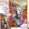(40*60cm)Spotted Dog - Round AB Drill Diamond Painting