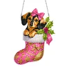 (Multistyle) Acrylique Bas De No&euml;l Chien-Bricolage Pendentif