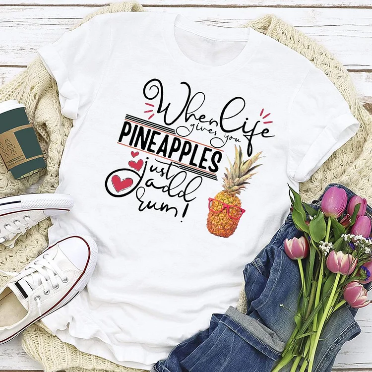 Pineapple Gift  T-shirt Tee - 01791-Annaletters