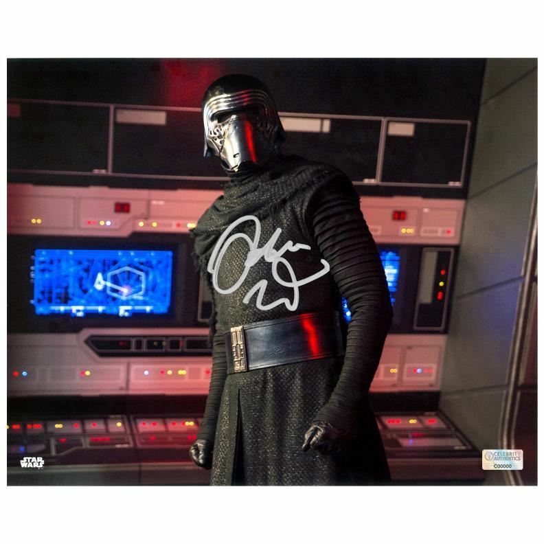 Adam Driver Autographed Star Wars The Force Awakens Command Center 8×10 Photo Poster painting