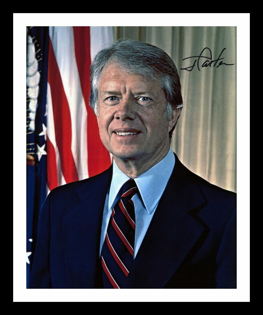 President Jimmy Carter Autographed Signed & Framed Photo Poster painting