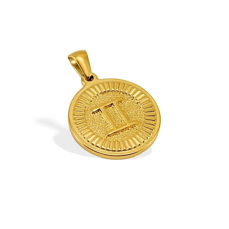 20mm 304 Stainless Steel 18K Gold Plated Constellation Pendant