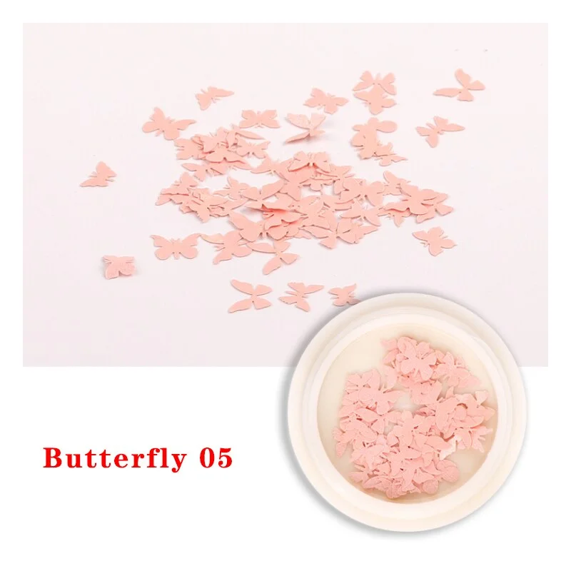 Spring Summer Flower Nail Decoration Wood Pulp Paper Mini Daisy Simulation Flower Butterfly Fashion DIY Nail Art Design Charm