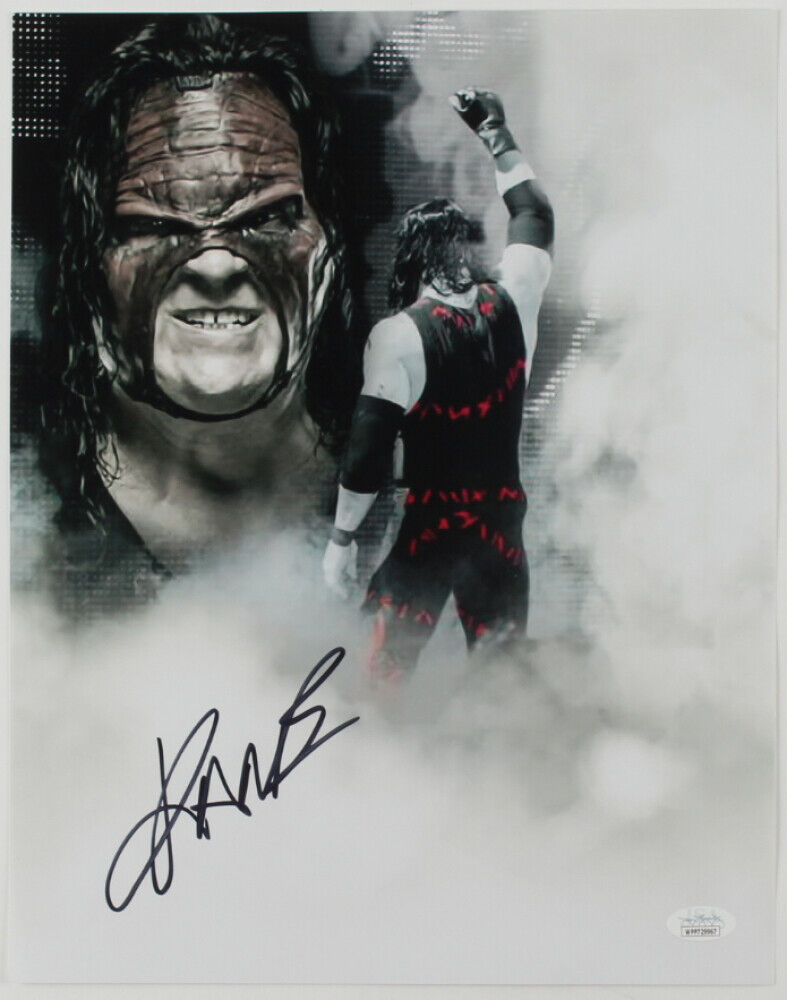 Kane Glenn Jacobs Signed Autographed 11x14 Picture Photo Poster painting Wrestling WWE WWF + COA