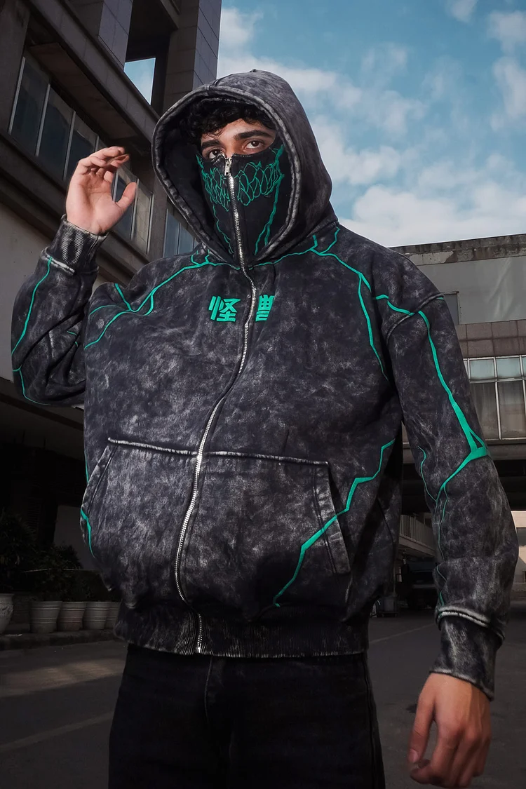 Kaiju No.8 Vintage Zip Hoodie