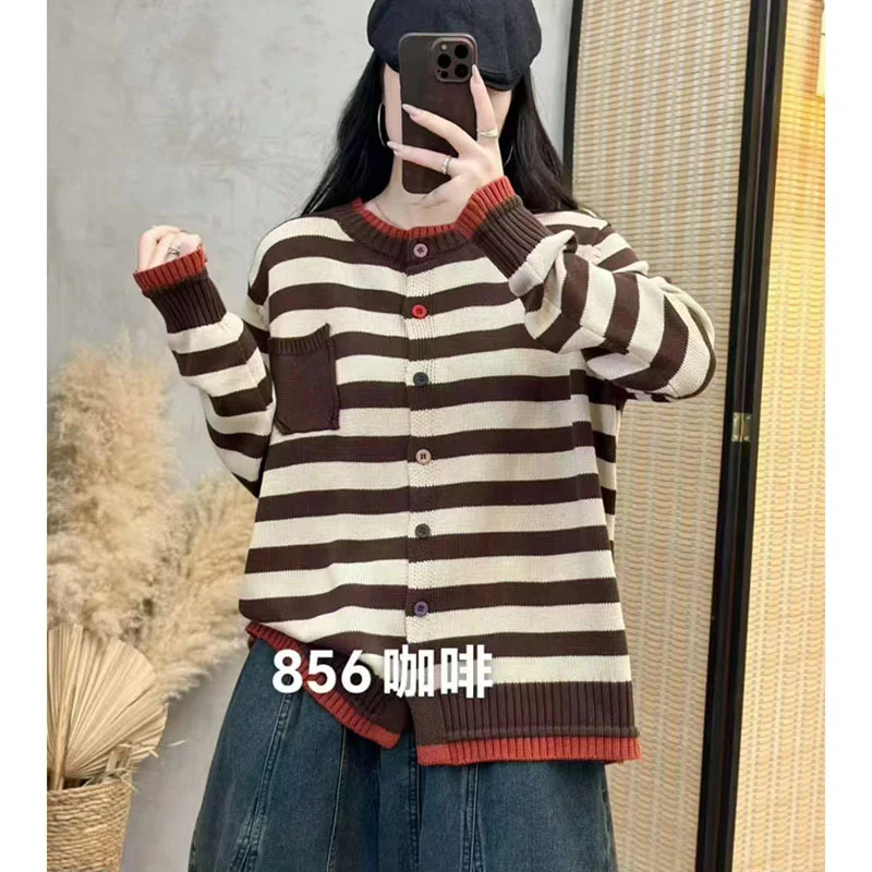 Chicfifth Sweater Women Winter Long Sleeve High Quality Autumn Vintage Top Knitted Cardigan