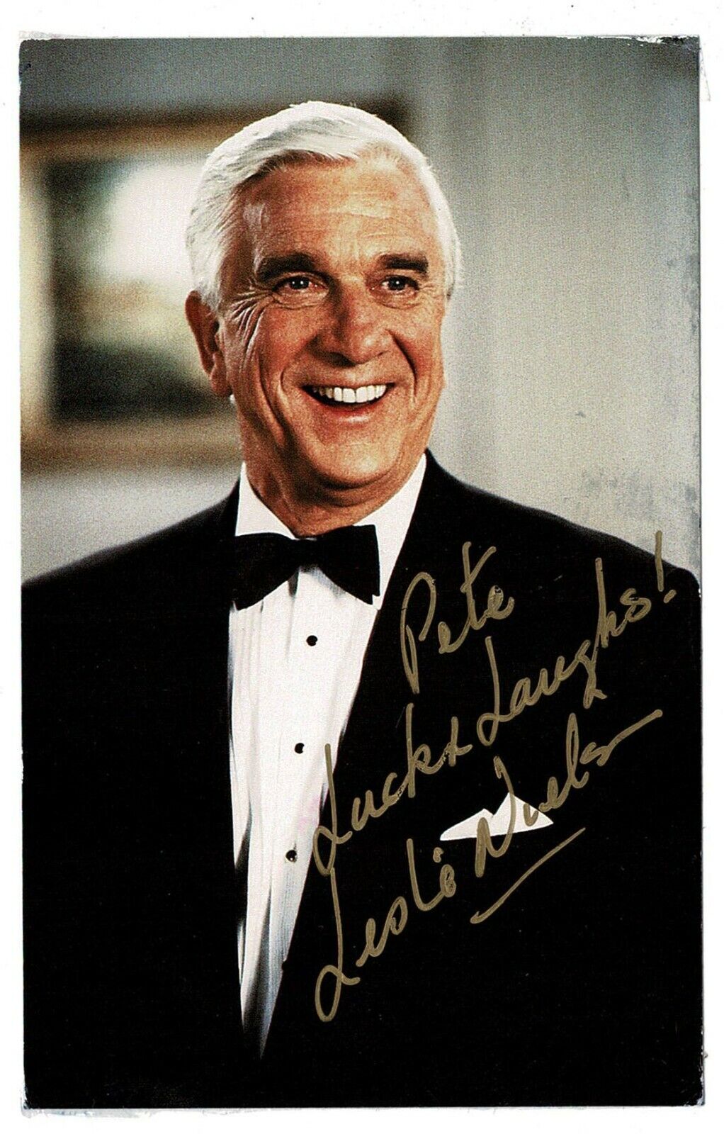 Leslie Nielsen signed autographed Photo Poster painting! AMCo! 14668