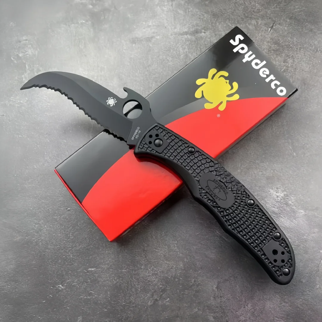 C12 Folding Knife Abs Handle Outdoor Camping Pocket Knife D2 Steel Camping Fruit Knife