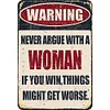  Warning - Vintage Metal Signs(12*16Inch) - Warning